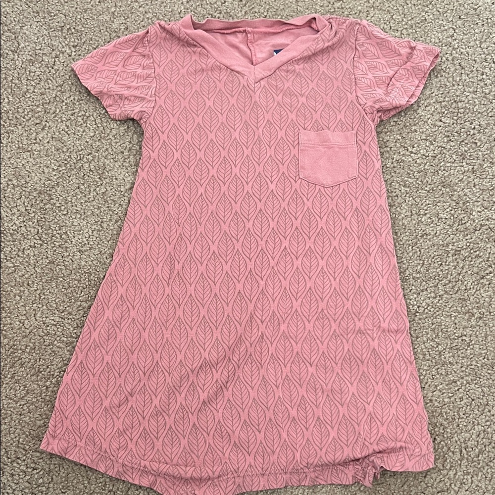 Kickee Pants gold Leaf Pattern pajamas